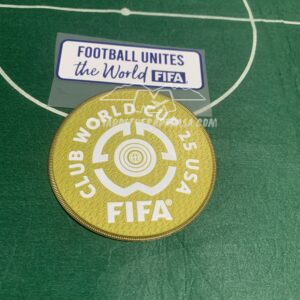 Parches mundial de clubes 2025 (el dorado es el vendido en la tienda oficial Rayados)
