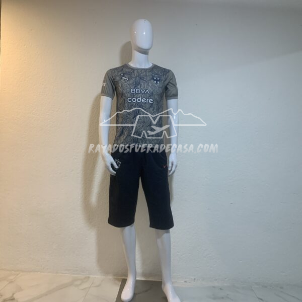 Playera entrenamiento escuela de fútbol oficial (gris)