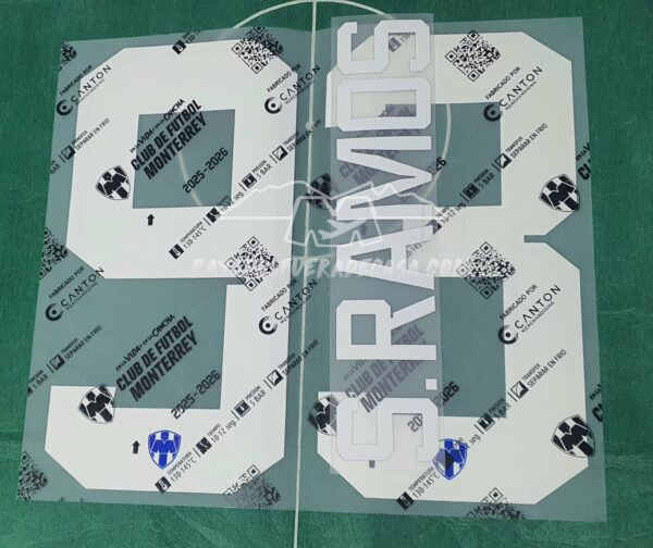 Estampado para jersey MDC 2025 local Sergio Ramos 93