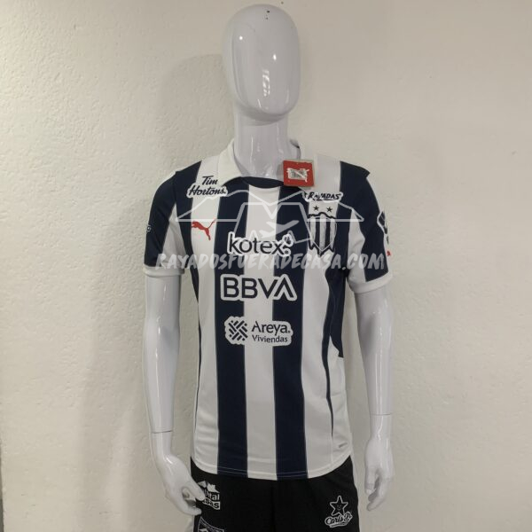 Jersey Rayadas local temporada 24-25 versión aficionado corte para Caballero