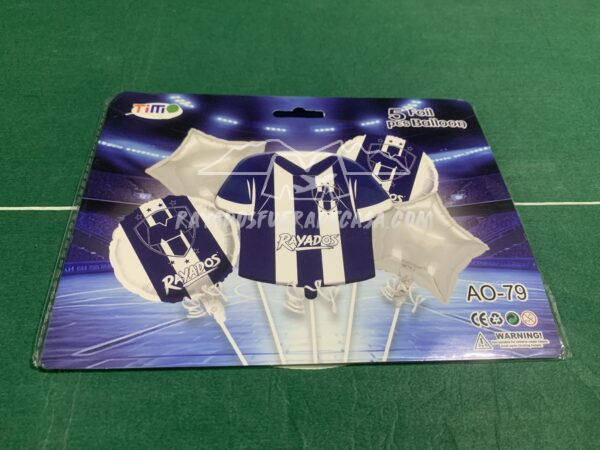 Set de 5 globos edición Rayados