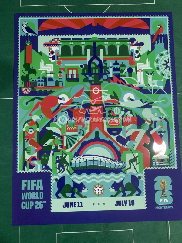 Póster Arte Coleccionable de nuestra casa el estadio Monterrey (BBVA)
