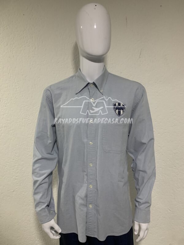 Camisa formal Rayados de cuadros azul con blanco