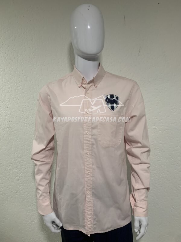 Camisa formal Rayados lisa color salmón