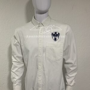 Camisa formal Rayados lisa color blanco En La Vida y En La Cancha