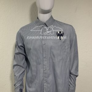 Camisa formal Rayados líneas azul con blanco