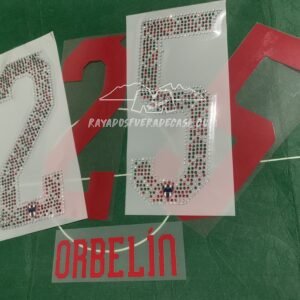 Dorsales oficiales 100 años Coca Cola, partido vs Cruz Azul